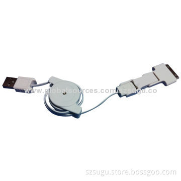 Hot Sale 3-in-1 Mini Retractable Cable Reel, Micro Pin, 30-pin